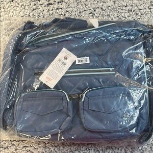 NWT Lug Zipliner 2 Convertible Hobo Bag - Blue Moon